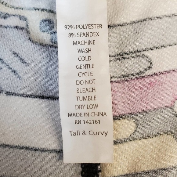 LulaRoe Taxi Cab Print Spandex Leggings Fun Print Casual Women's Size Tall Curvy - Picture 5 of 5